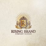 rising brand logo template