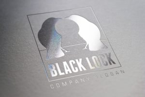 Black Lock Logo template