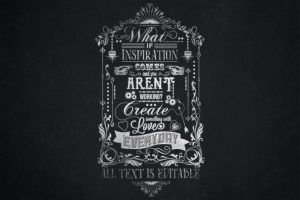 Creative Inspiration Working Chalkboard Print