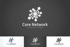 Core Network main logo black white