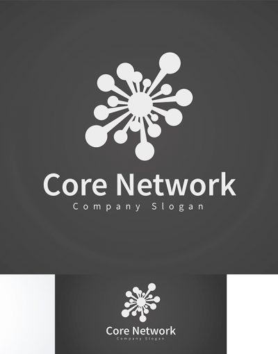 Core Network main logo black white