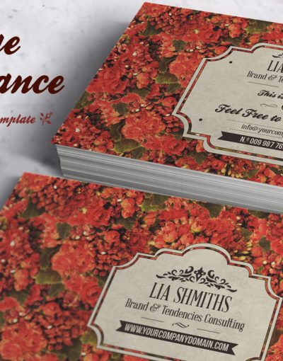 vintage fragrance business card Creative Market Default Preview