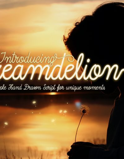 Dreamdelion hand drawn script font