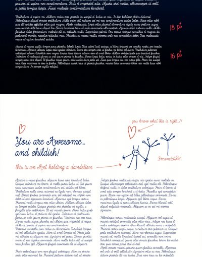 Dreamdelion hand drawn script font