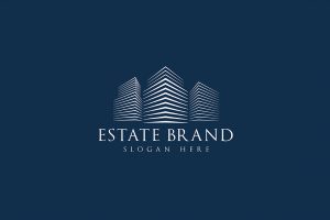 Estate Brand Color Letterpress blue