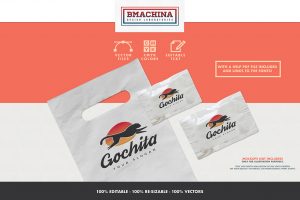 go chita logo fast animal preview template bags logo mockup