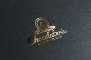 Gold Stamping Chocolaterie Logo