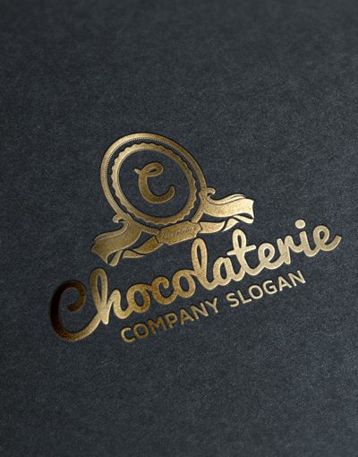 Gold Stamping Chocolaterie Logo