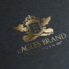 Eagles Brand Logo Template Gold Stamping creative market