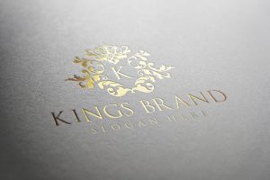 Kings Brand Logo Luxury Gold