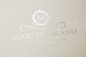 Majestic Brand Logo Luxury Gold