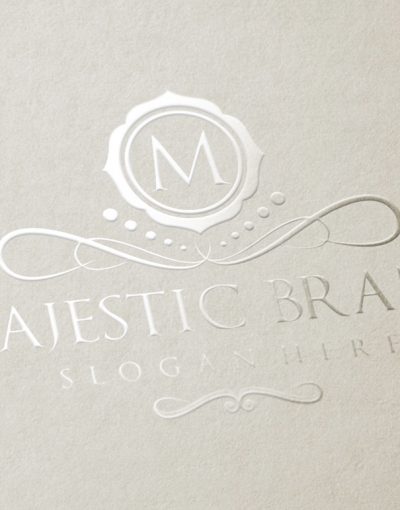 Majestic Brand Logo Luxury Gold