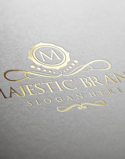 Majestic Brand Logo Luxury Gold 1160