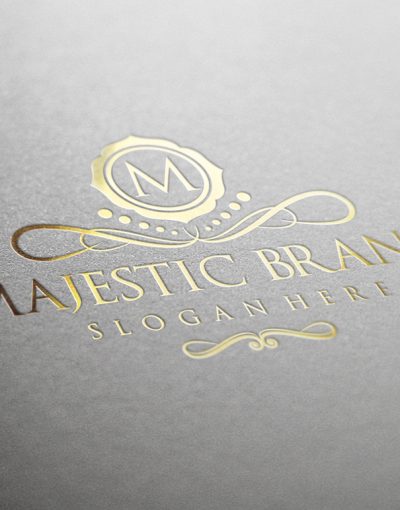 Majestic Brand Logo Luxury Gold 1160