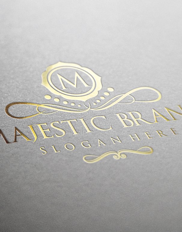 Majestic Brand Logo Luxury Gold 1160