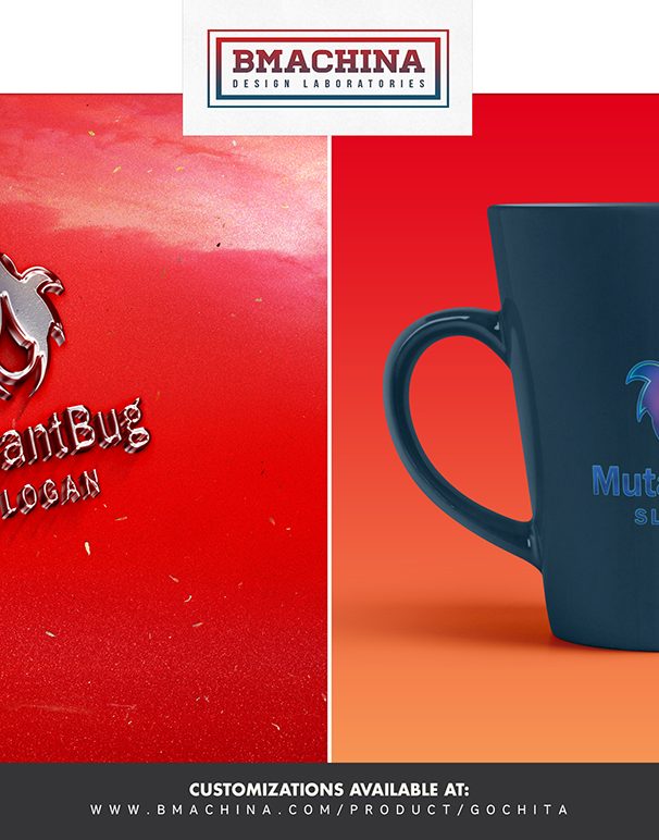 Mutant Bug logo security template creative market bmachina store main image mug and car -2