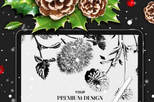 N#5 FA - Mockup Stationery Snow