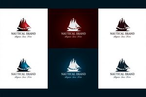 Nautical Brand Letterpress Logo MockUp #2