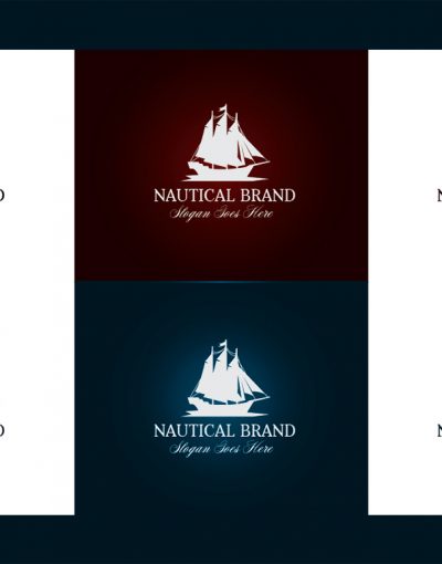 Nautical Brand Letterpress Logo MockUp #2