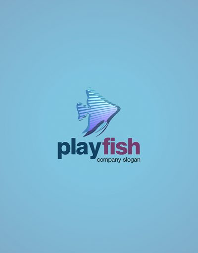 Play Fish Logo design