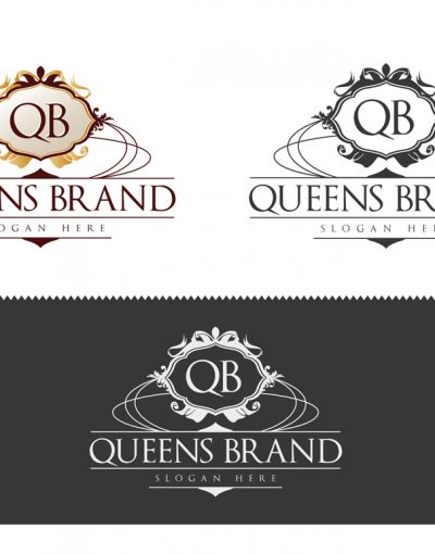 queens brand logo template geral all