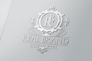 real brand silver mockup envato