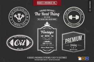 Badges and Insignias Vol.1 menus drinks food and stuff